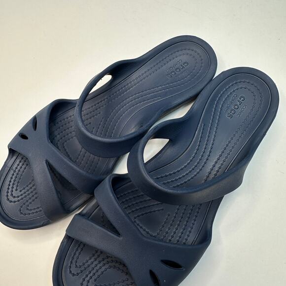 Crocs Navy Blue Kelli Sandal - Picture 3 of 4